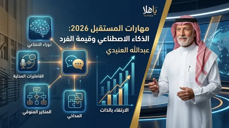 عبدالله الهنيدي يؤكد عبر برنامج يا هلا أن تعلم تقنيات الذكاء الاصطناعي أصبح ضرورة حتمية لكافة التخصصات في عام 2026