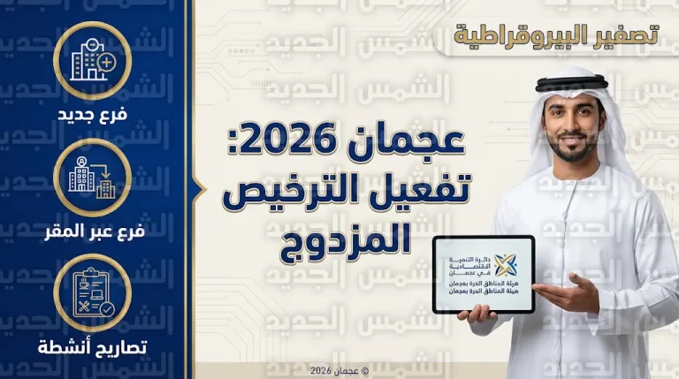 عجمان تبدأ تفعيل منظومة الترخيص المزدوج لعام 2026 ضمن استراتيجية تصفير البيروقراطية