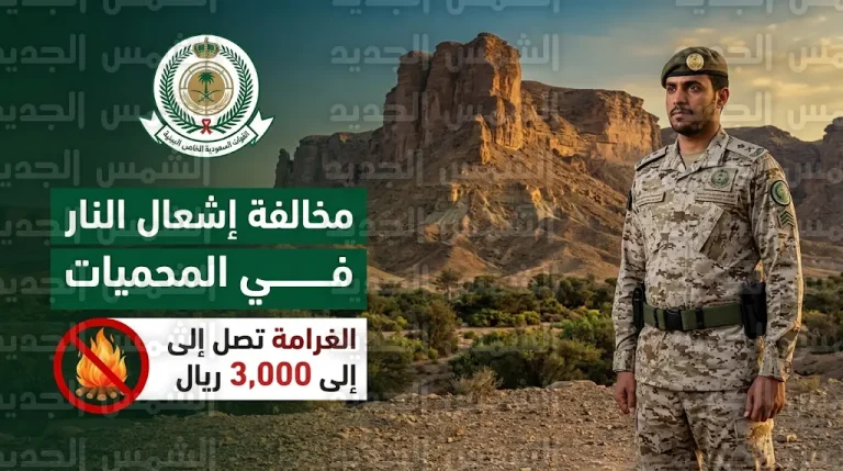غرامة تصل إلى 3000 ريال لمخالف إشعال النار في غير الأماكن المخصصة بمحمية طويق