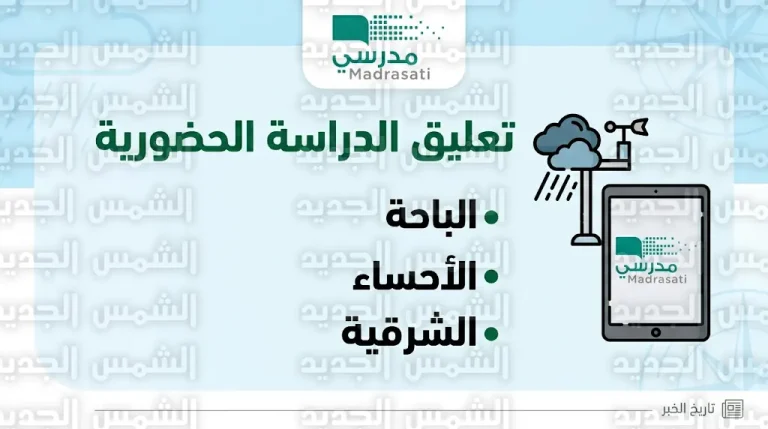 قائمة المناطق والجامعات المشمولة بقرار تعليق الدراسة اليوم الأحد 12 أبريل 2026 في السعودية