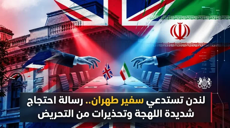لندن توجه تحذيراً شديد اللهجة للسفير الإيراني وتطالب بوقف التحريض على العنف داخل الأراضي البريطانية