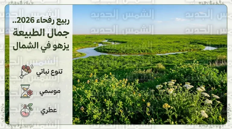 لوحة ربيعية ساحرة تكسو فياض رفحاء باللون الأخضر وتجذب المتنزهين من مختلف مناطق المملكة