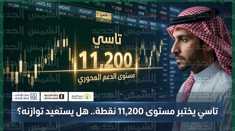 مؤشر سوق الأسهم السعودية تاسي اليوم الأحد 26-4-2026 ومستويات الدعم المحورية للمؤشر العام