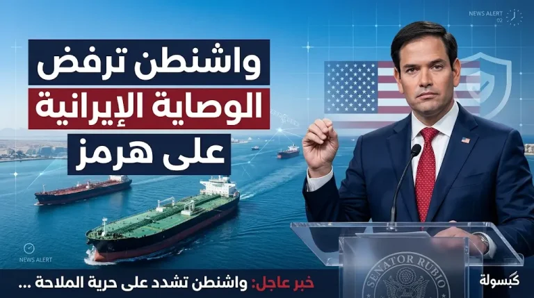 ماركو روبيو يؤكد رفض واشنطن القاطع لأي وصاية إيرانية على مضيق هرمز ويشدد على حماية الملاحة الدولية