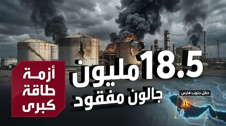 محافظ طهران يعلن رسمياً فقدان أكثر من 18.5 مليون جالون من الوقود إثر تدمير خزانات حقل جنوب فارس