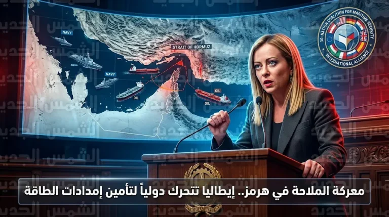 ميلوني تعلن انضمام إيطاليا لتحالف دولي لتأمين الملاحة في مضيق هرمز وضمان استقرار إمدادات الطاقة العالمية