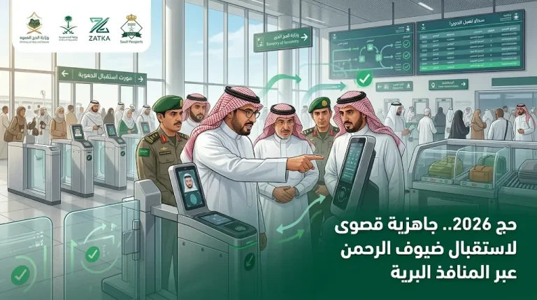 وزير الحج وقيادات الخدمات اللوجستية يتفقدون جاهزية منفذي الحديثة وجديدة عرعر لاستقبال حجاج 2026