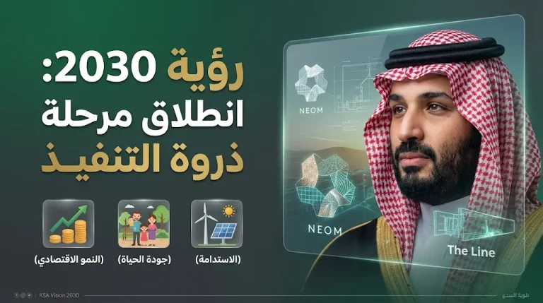 ولي العهد يعلن رسمياً انطلاق المرحلة الثالثة والختامية من رؤية المملكة 2030 تحت شعار ذروة التنفيذ