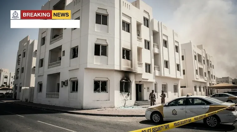 استهداف مباشر لمبنى سكني في ولاية بخاء العمانية يسفر عن إصابة وافدين وأضرار مادية