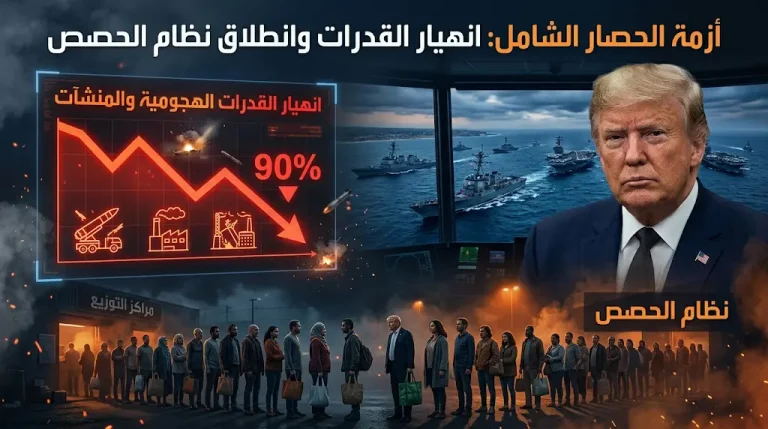 ترامب يعلن تدمير 90% من بنية إنتاج الصواريخ الإيرانية ويؤكد وصول اقتصاد طهران لمرحلة الانهيار الفعلي