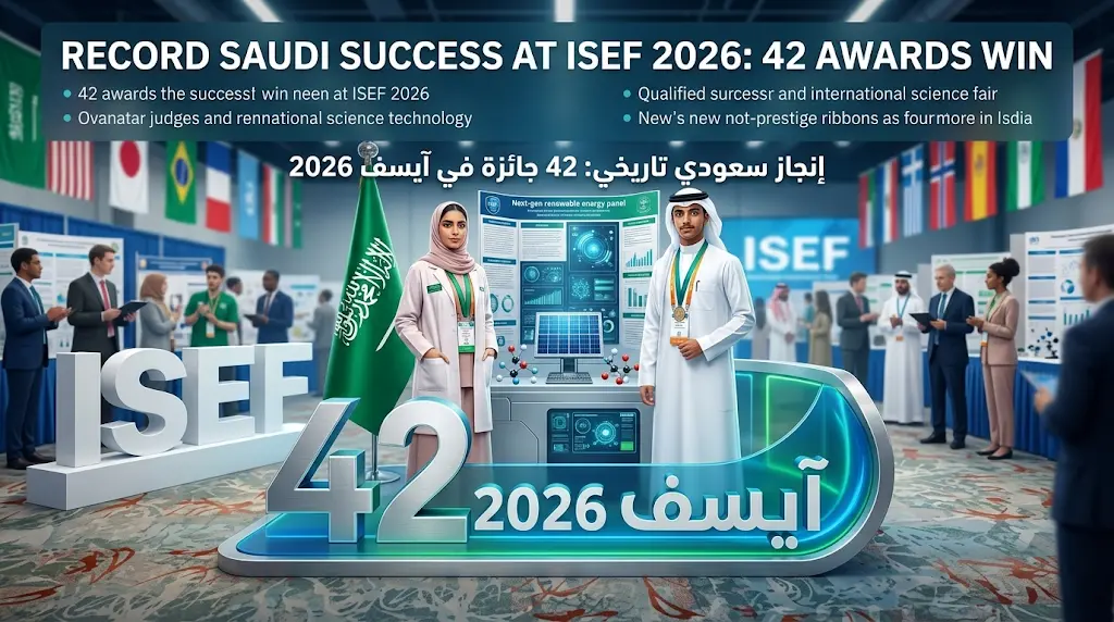 42 موهوباً وموهوبة يمثلون المملكة في «آيسف 2026».. طموح سعودي لمواصلة الإنجازات العالمية.