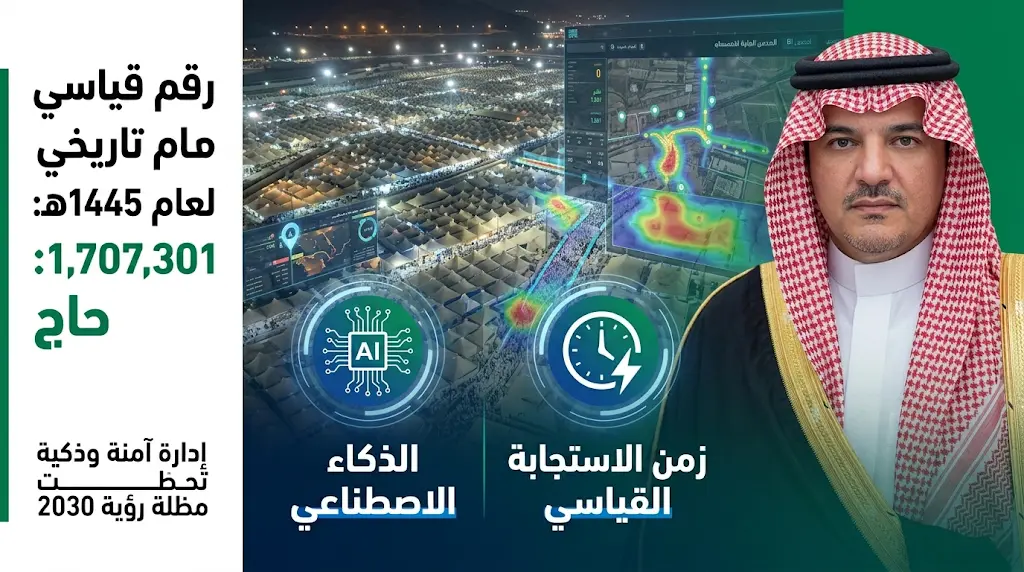 الأمير عبدالعزيز بن سعود يقف على جاهزية الدفاع المدني لخدمة 1.7 مليون حاج في مشعر منى
