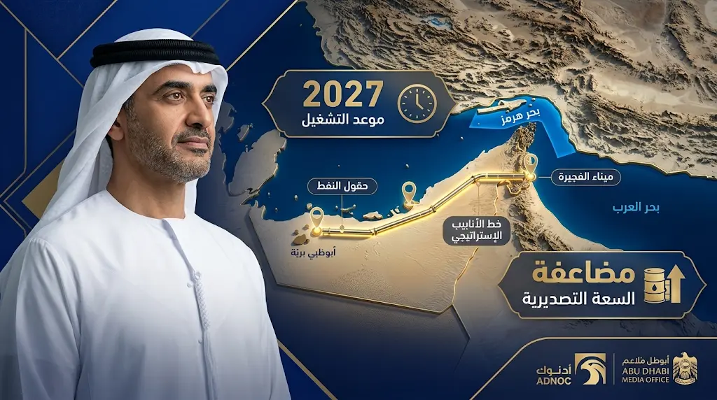 الإمارات تسرع تنفيذ خط أنابيب "غرب-شرق 1" لتجاوز مضيق هرمز وضمان تدفق إمدادات الطاقة العالمية