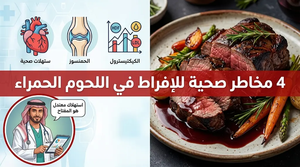 البروفيسور خالد النمر يحذر من 4 مخاطر صحية للإفراط في تناول اللحوم الحمراء خلال عيد الأضحى 2026