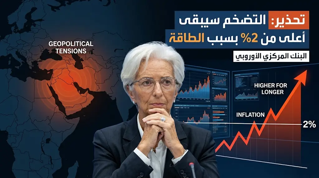 البنك المركزي الأوروبي يثبّت الفائدة ويحذر: التضخم سيبقى "أعلى بكثير من 2%" بسبب صدمة الطاقة