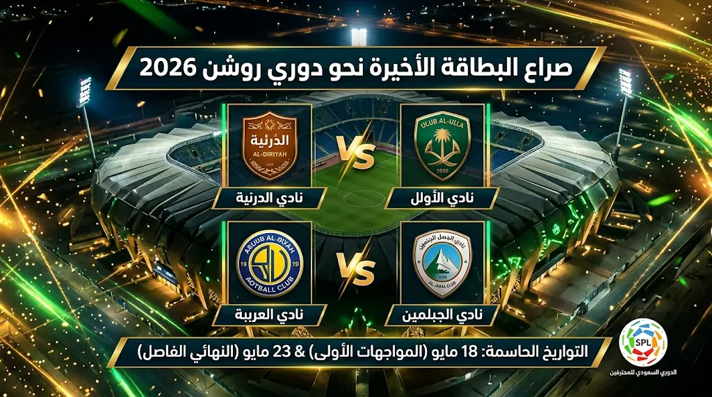 الدرعية والعلا والعروبة والجبلين في صراع ناري على البطاقة الأخيرة للتأهل إلى دوري روشن