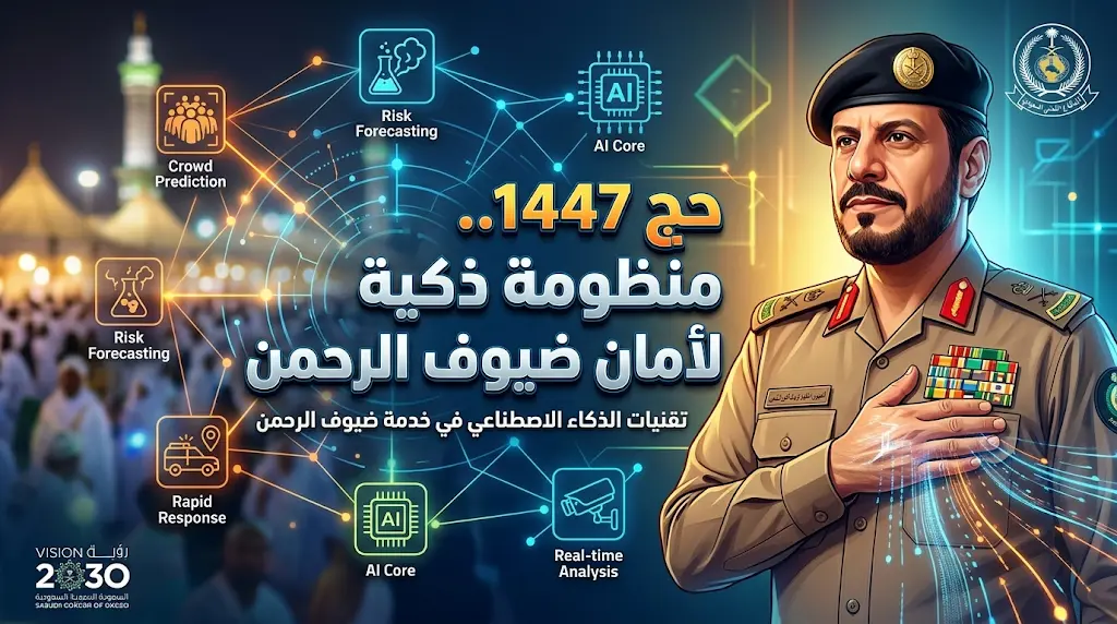 الدفاع المدني يعتمد الذكاء الاصطناعي والحلول التقنية لتعزيز أمن وسلامة ضيوف الرحمن في موسم حج 1447