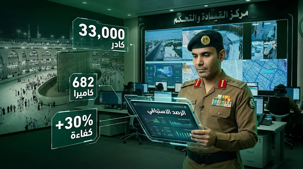 الذكاء الاصطناعي يرفع كفاءة إدارة الحشود في منشأة الجمرات بنسبة 30% خلال موسم الحج الحالي