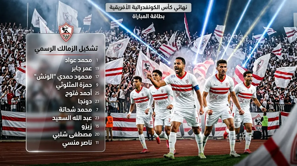 الزمالك يخطف الأنظار بطريقة تقديم أسطورية لتشكيله أمام اتحاد العاصمة على غرار ملعب نابولي