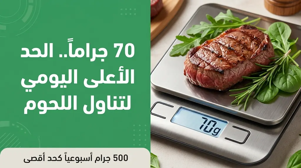 الغذاء والدواء تحدد 70 جراماً كحد أقصى لتناول اللحوم الحمراء يومياً