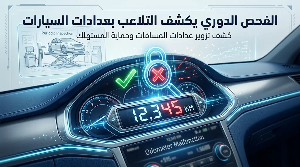 الفحص الدوري يكشف التلاعب بعدادات السيارات المستعملة: كيف تتحقق من سجل عداد مركبتك عبر المنصة الموحدة.
