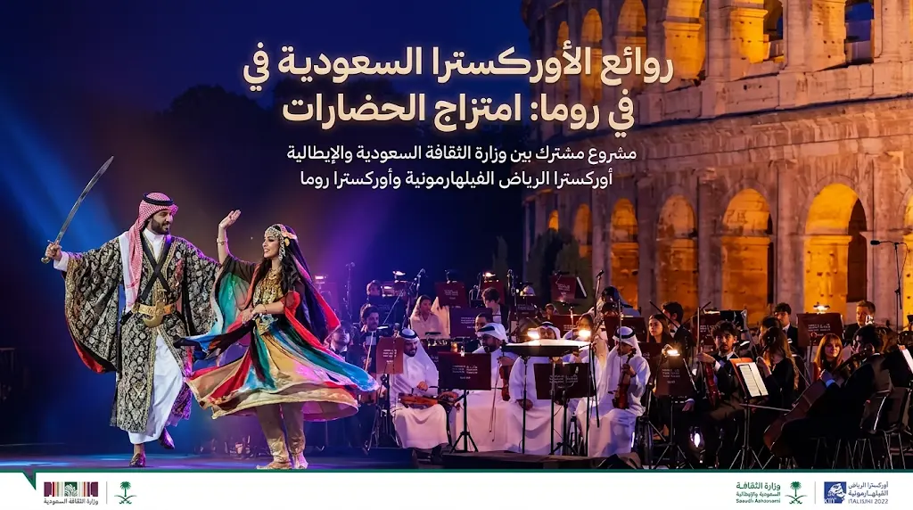 الفنون الأدائية السعودية تغزو روما: العرضة والخطوة تتألقان في حديقة الكولوسيوم أمام الجمهور العالمي.