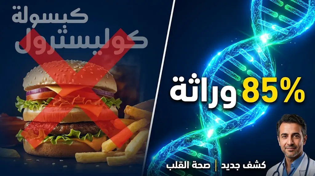 الكوليسترول المرتفع ليس دائماً مرتبطاً بالطعام.. الجينات هي السبب في 85% من الحالات