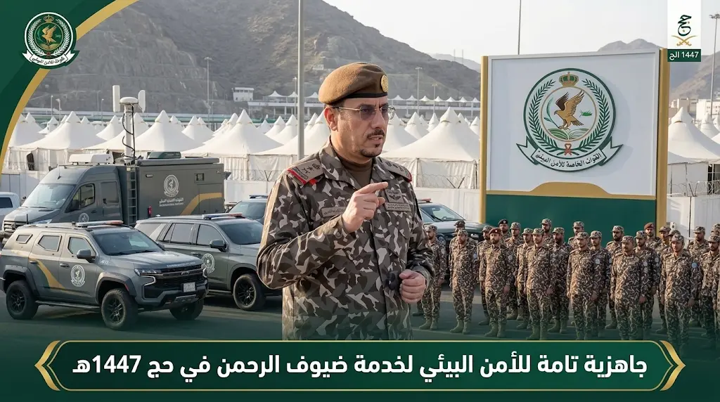 اللواء ساهر الحربي يتابع سير العمل الميداني للأمن البيئي ويؤكد الجاهزية التامة لخدمة ضيوف الرحمن