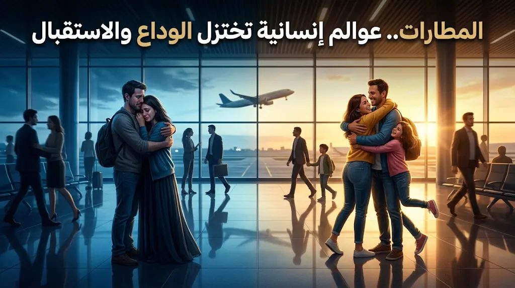 المطارات.. عوالم إنسانية تختزل دمعة الوداع وعناق الوصول وفلسفة الحياة