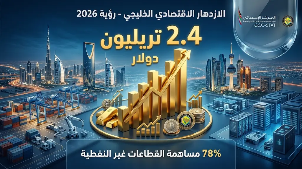 الناتج المحلي لدول الخليج يكسر حاجز 2.4 تريليون دولار بمساهمة غير نفطية تاريخية تتجاوز 78%
