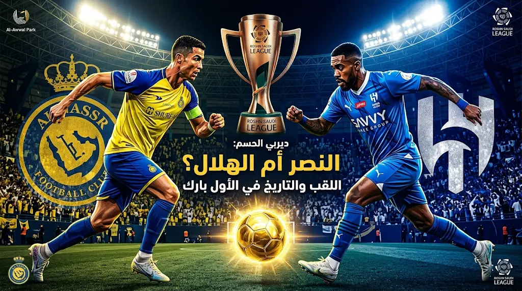 النصر ضد الهلال اليوم 2026: ديربي الحسم في دوري روشن.. الموعد والقنوات الناقلة لـ "موقعة الأول بارك"