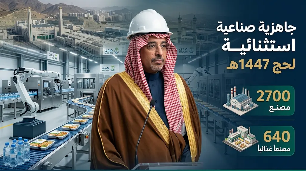 بأكثر من 2700 مصنع و640 منشأة غذائية.. وزير الصناعة يتفقد استعدادات "مدن" لتأمين إمدادات الحج 2026