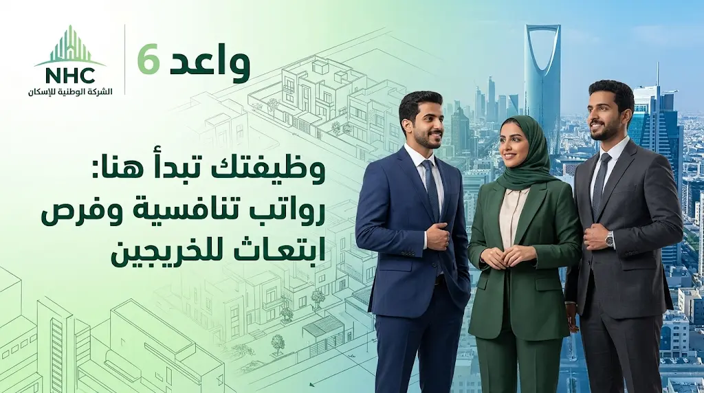 برنامج واعد 6 من NHC: بدء التقديم لحديثي التخرج برواتب تنافسية وفرص ابتعاث حصرية.