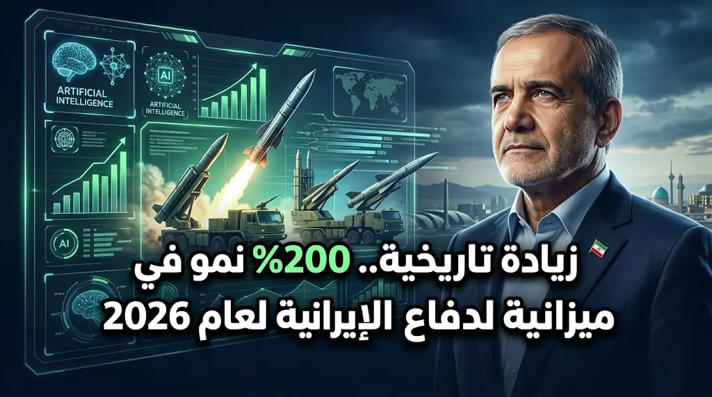 بزشكيان يوجه بزيادة الميزانية الدفاعية لإيران بنسبة 200% لتعزيز القدرات الصاروخية والردعية