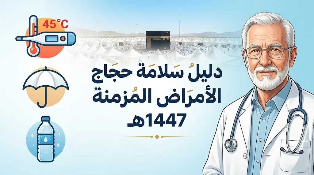 تحذير طبي من ذروة حرارية تصل لـ 45 درجة في الحج وبروتوكول وقائي لمرضى السكري والقلب