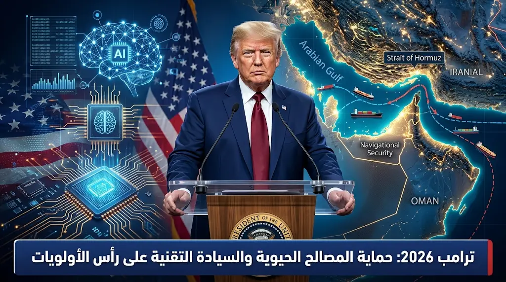 ترامب يتعهد بمنع إيران من امتلاك سلاح نووي ويؤكد ضمان أمن الملاحة في مضيق هرمز