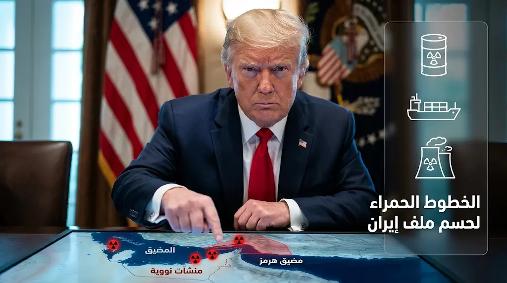 ترامب يحدد شروطاً غير قابلة للتفاوض لحسم الملف الإيراني وإنهاء الصراع المسلح