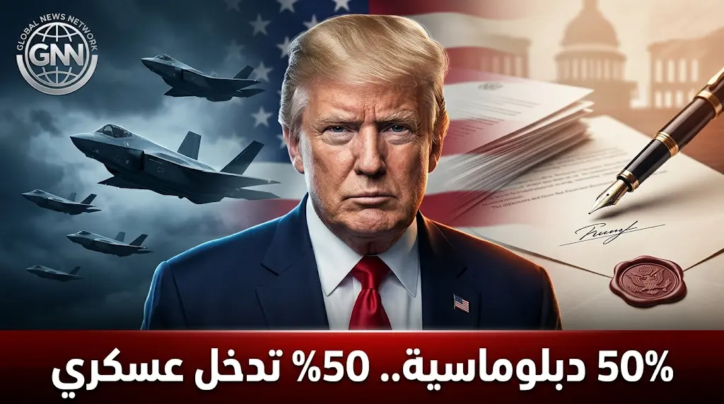 ترامب يكشف وصول الموقف مع طهران لمرحلة مفصلية ويؤكد أن خيار التدخل العسكري يتساوى مع الدبلوماسية