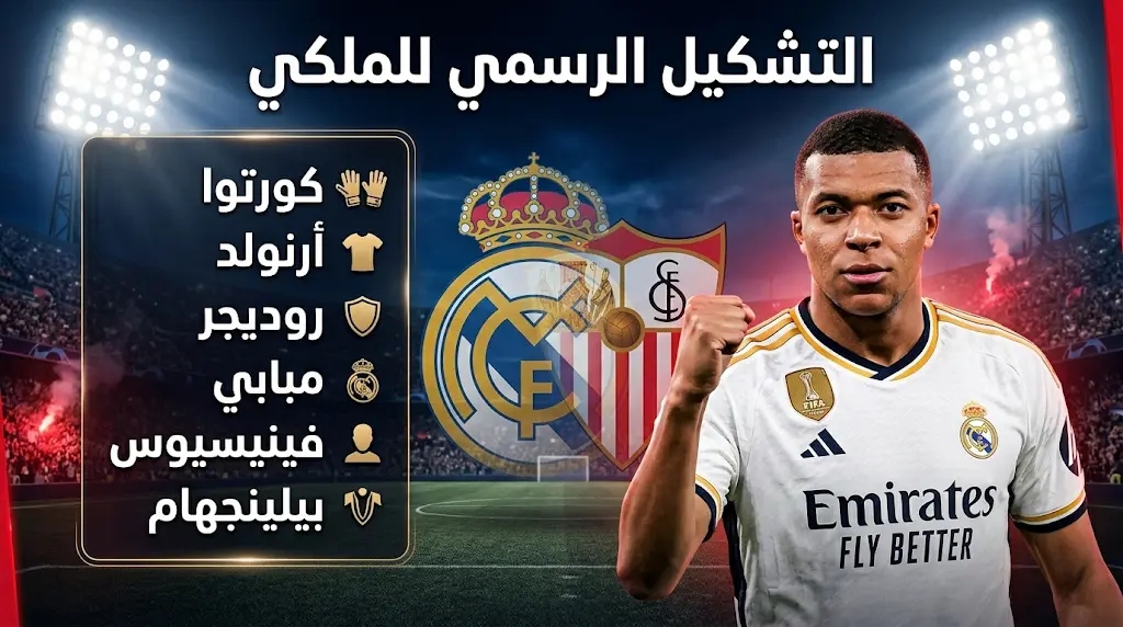 تشكيل ريال مدريد الرسمي ضد إشبيلية اليوم الأحد 17-5-2026 في الدوري الإسباني