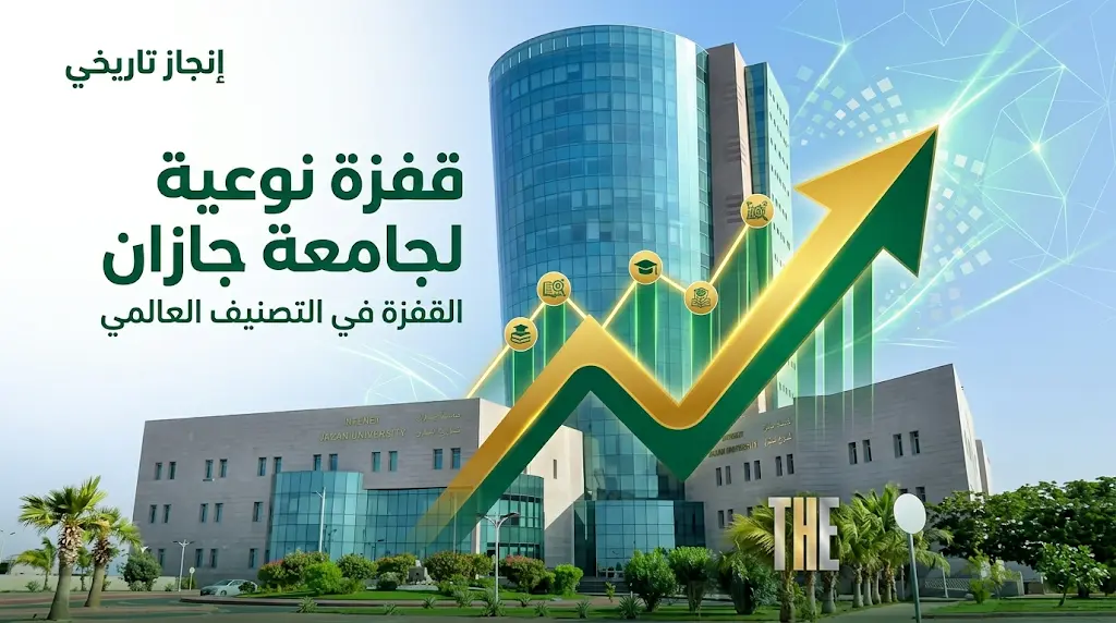 تصنيف التايمز 2026: جامعة جازان الـ59 عربيًا وضمن الفئة (301-350) آسيويًا