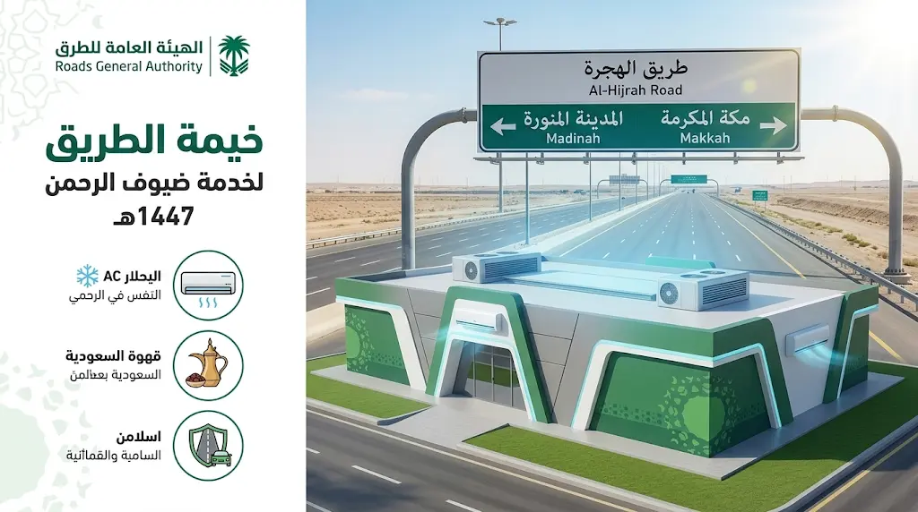 تعرف على خدمات مبادرة خيمة الطريق لراحة الحجاج على طريق الهجرة خلال موسم حج 2026