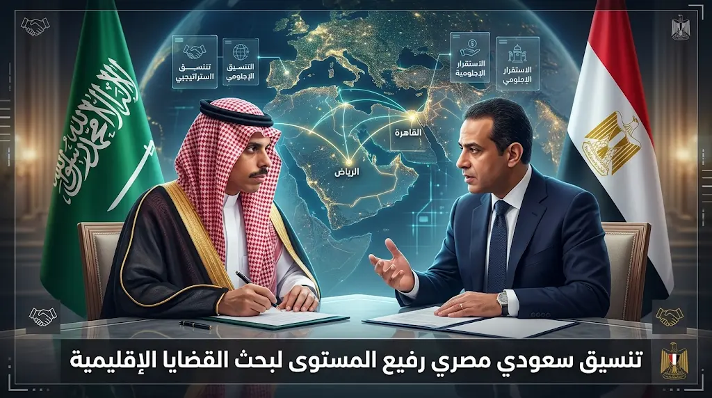 تنسيق سعودي مصري مكثف لتعزيز الاستقرار الإقليمي ودعم مسارات التهدئة بين واشنطن وطهران