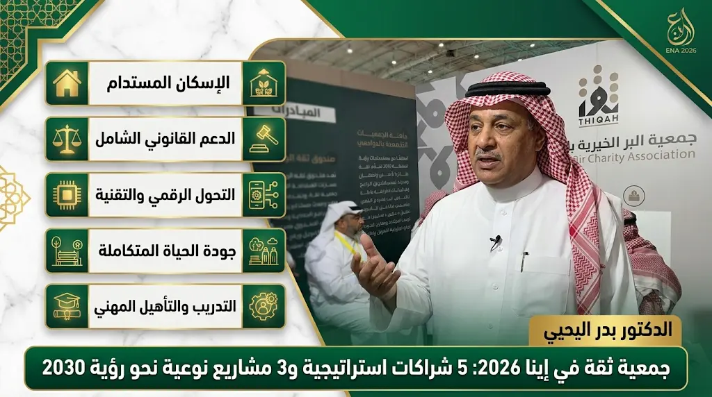 جمعية ثقة بالدوادمي تبرم 5 شراكات استراتيجية وتطلق مشاريع نوعية في معرض إينا 2026