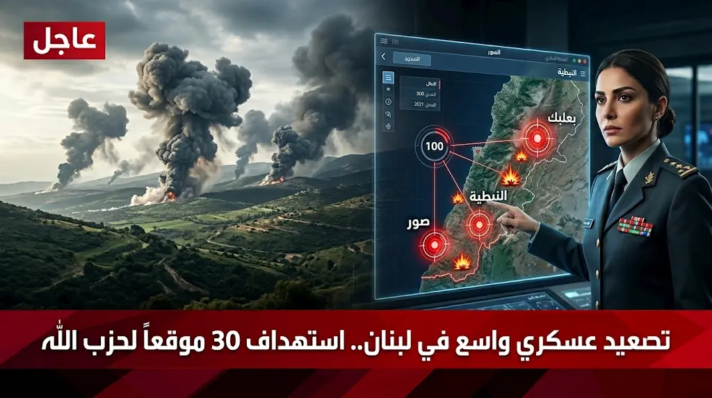 جيش الاحتلال الإسرائيلي يشن غارات جوية واسعة على 30 هدفا لحزب الله في جنوب لبنان والبقاع