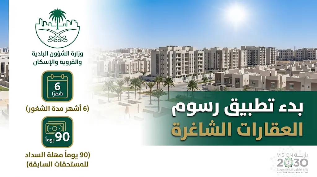 دخول اللائحة التنفيذية لرسوم العقارات الشاغرة حيز التنفيذ رسمياً اليوم الجمعة 15 مايو 2026