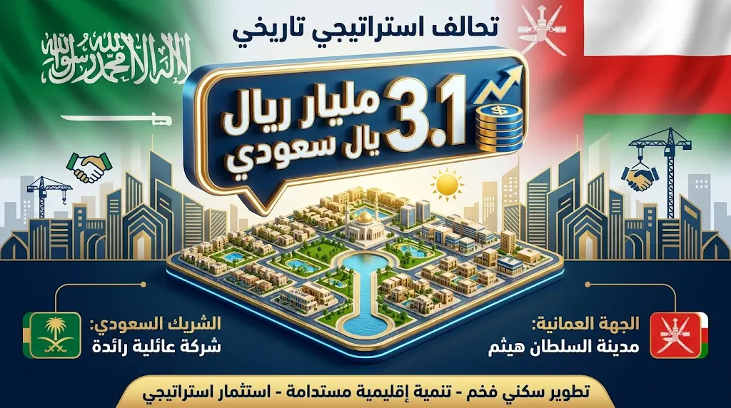 رتال السعودية تضخ 3.1 مليار ريال في مسقط لتطوير أضخم مشروع عقاري لها خارج المملكة