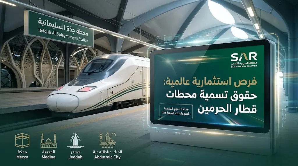 سار تطلق مشروعاً استراتيجياً لمنح القطاع الخاص حقوق تسمية ورعاية محطات قطار الحرمين السريع