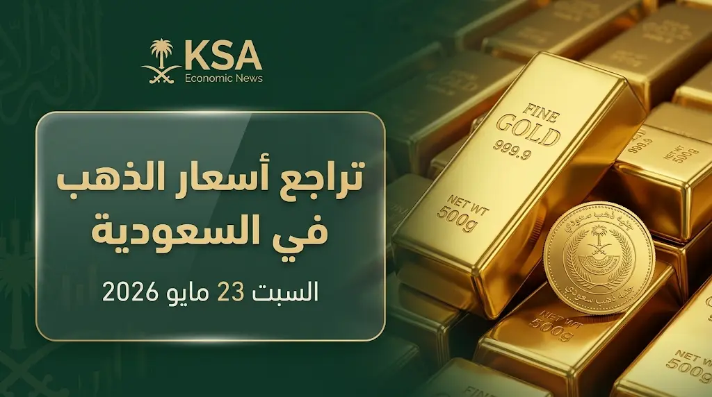 سعر الذهب اليوم في السعودية السبت 23-5-2026: تراجع ملحوظ في كافة الأعيرة والجنيه الذهب