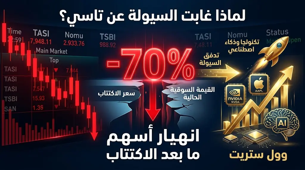 سعود المطير يوضح أسباب انهيار أسعار شركات ما بعد الاكتتاب في السوق السعودي بنسبة تجاوزت 70%