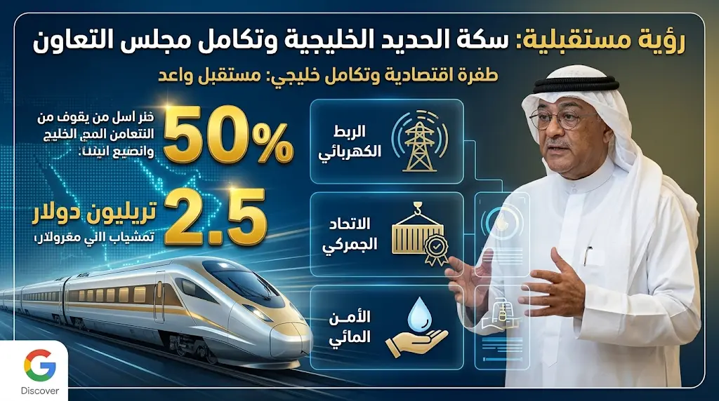 سكة الحديد الخليجية تنجز 50% من التنفيذ الفعلي والتشغيل الكامل بحلول ديسمبر 2030